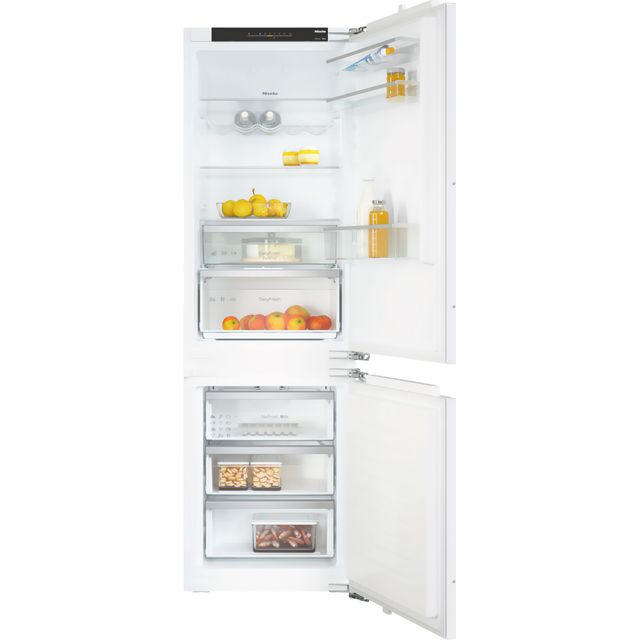 Miele ACTIVE KDN 7714 E 177cm High 70/30 Integrated Frost Free Fridge Freezer with Fixed Door Fixing Kit - White - E Rated